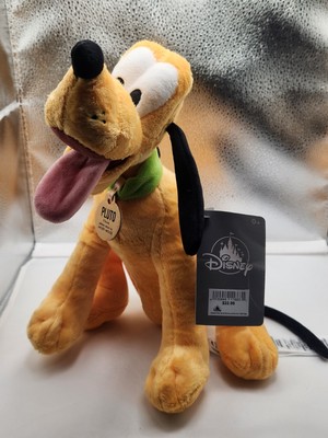 Disney Pluto Plush Dog Yellow 11'' NWT ''If Found , Please Return To Mickey''