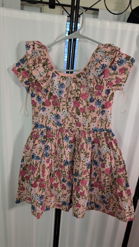 Scotch & Soda Girls Floral Ruffle Dress Pink Size 6/6X #2