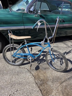 1967 SCHWINN STING-RAY STIK SHIFT BLUE survivor original 3 speed W/Nos 70 SLIK 
