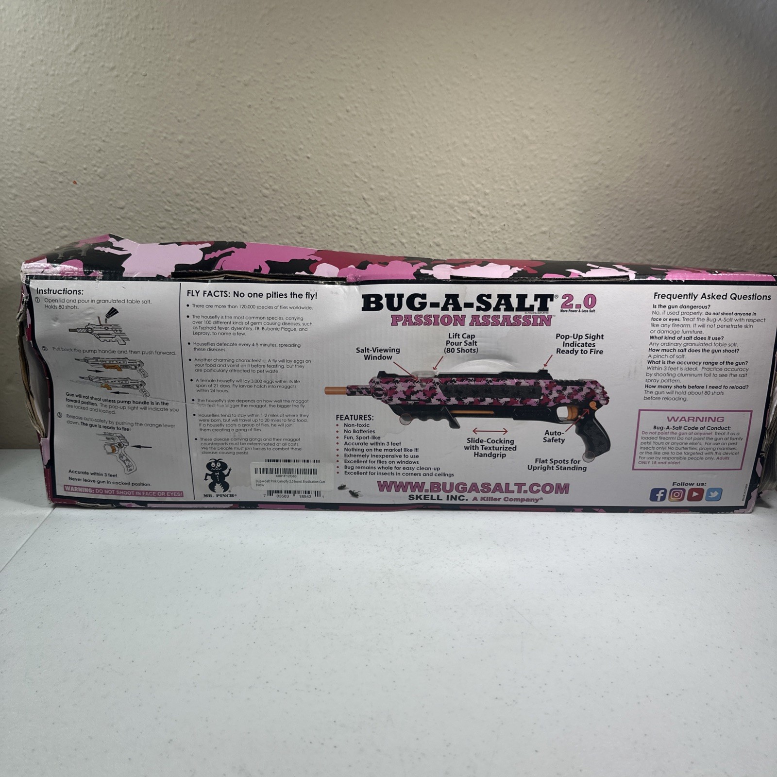 Bug-A-Salt 2.0 Passion Assassin Pink Camofly NEW