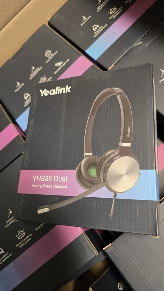 Yealink YHS36 Dual USB Wired Headset IP Phone Teams Certifeid T5 SFB MP VP Poly - Image 3 of 4