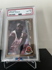 Fleer 1992-93 Award Winner Michael Jordan #246 Bulls NBA Basketball PSA 8 Graded