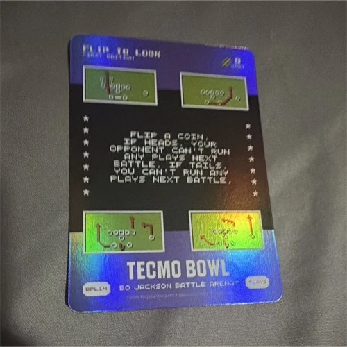 Bo Jackson Battle Arena Bo Jackson Tecmo Bowl Hologram Football Trading Card