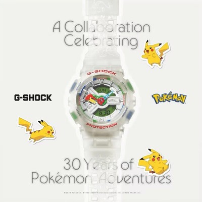 Casio G-Shock x Pokémon GA-110PKM-7AJR Pikachu 30 Jahre Limited Edition NEU OVP