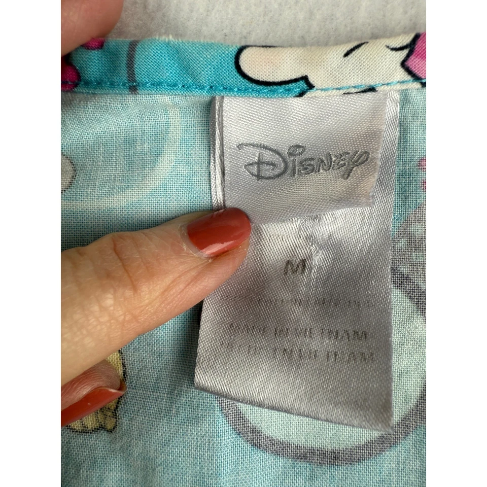Disney Minnie Mouse Geeky Chic Print Scrub Top Women's Size M - Image 4 of 4