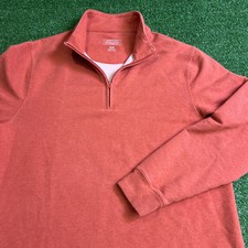Pendleton 1/4 Zip Long Sleeve Performance Pullover Sweater Mens Medium Red
