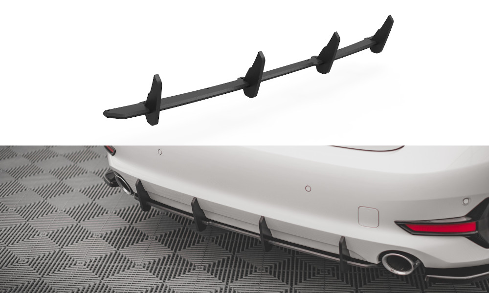 Diffuseur arrière Maxton Street Pro en ABS noir de haute qualité pour BMW G20
