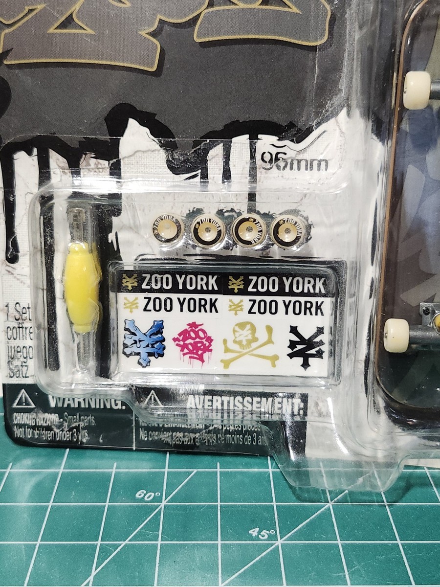 Vintage Retro Tech Deck Zoo York Fingerboard 96mm Rare Skateboard