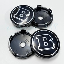 4x 60MM Für Brabus SMART 450 451 452 Nabendeckel Radkappen Felgendeckel Auto