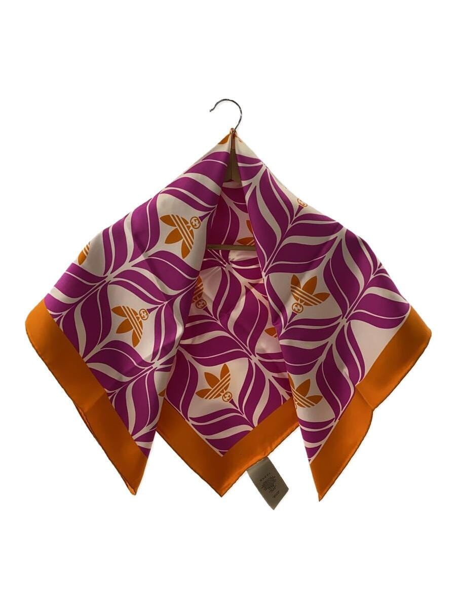 GUCCI Womens Silk Scarf with All-Over Pattern