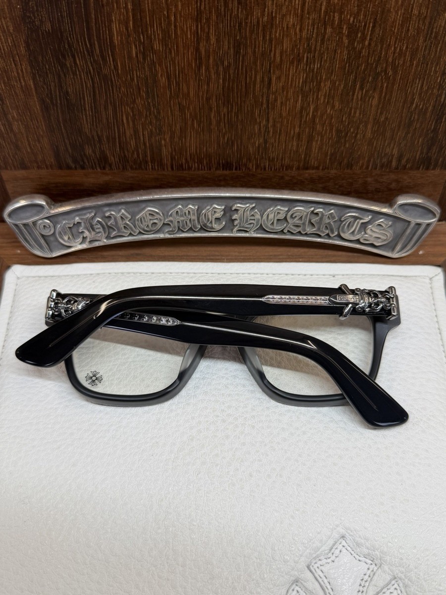 Chrome Hearts Vagillionaire II Glasses Matte Black/Rhodium | eBay