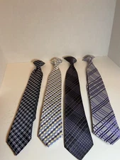 Clip-on Ties for boys set of 4 - Variety of Brands