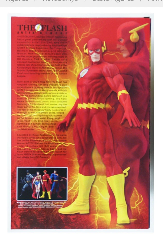 Фигурка статуэтка DC Comics ARTFX The Flash ПВХ масштаб 1/6 предварительно раскрашенная Kotobukiya - Изображение 2 из 2