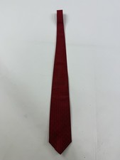 Brooks Brothers Makers Tie Mens One Size Red Silk Geometric Pattern Made USA