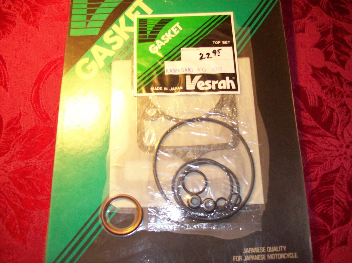 蓮華4 NEW Vesrah Kawasaki Bayou 87 Gasket Set # VG-8015 | eBay