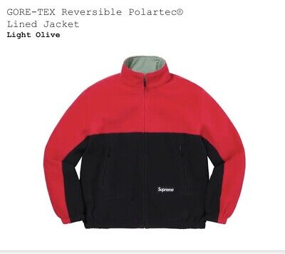 Supreme SS GORE TEX Reversible Polartec Lined Jacket Large Olive