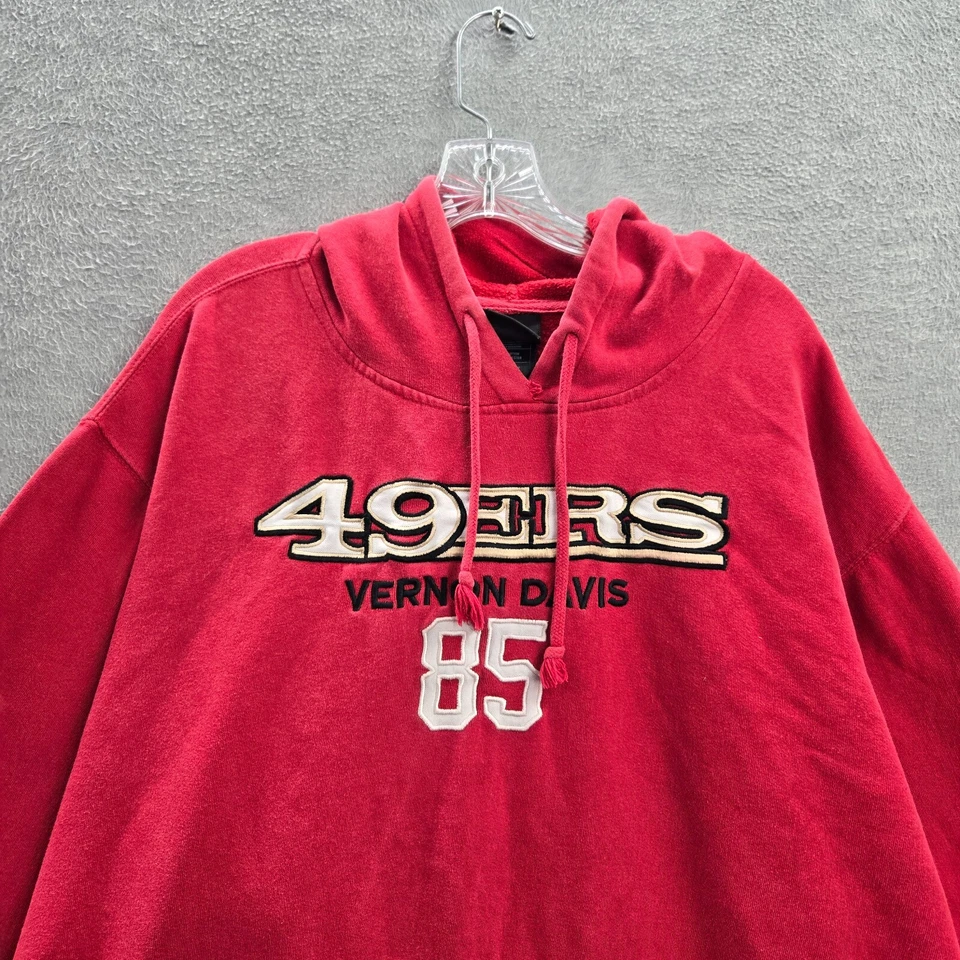 Sudadera San Francisco 49ers Hombre 2XL Roja Vernon Davis 85 Bordada Y2K LEER Foto 4 de 4