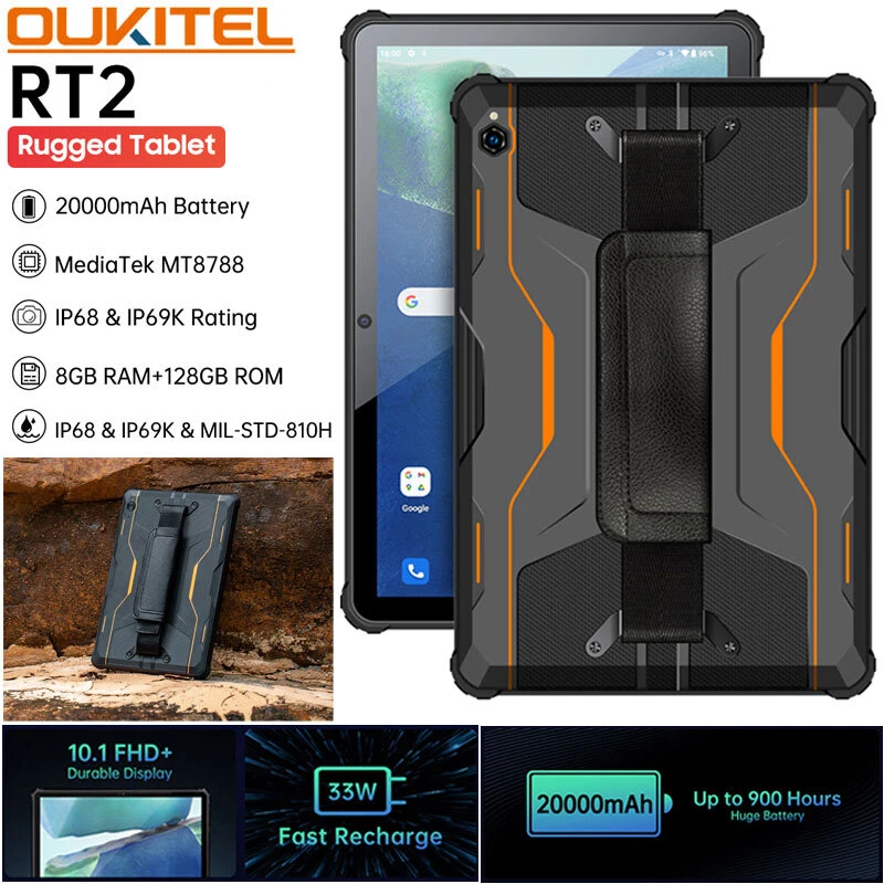 Oukitel RT2 4G LTE Rugged Tablet PC Phone Android Smartphone Waterproof 20000mAh