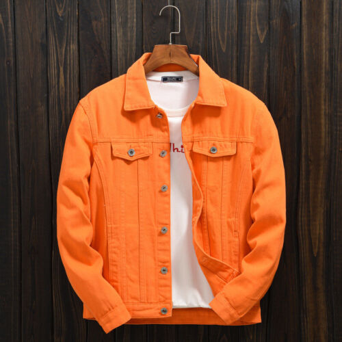 Men's new denim jacket, shoulder length casual long sleeved washed denim jacket - Picture 6 of 6