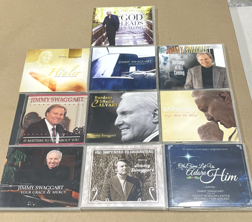 Lot of 10 Jimmy Swaggart CD's, Nice Variety from 1990 to 2019, Christmas