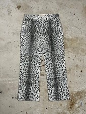 Vintage SS2000 Roberto Cavalli Leopard Skin Print Pants Small