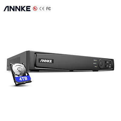 ANNKE 12MP POE 16CH NVR AI Überwachungskamera E-Mail Alarm Fernzugriff H.265+
