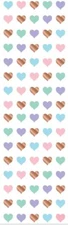 Mrs Grossman`s ❤ HEARTS MICRO FOIL Stickers 2017 rose gold pastel