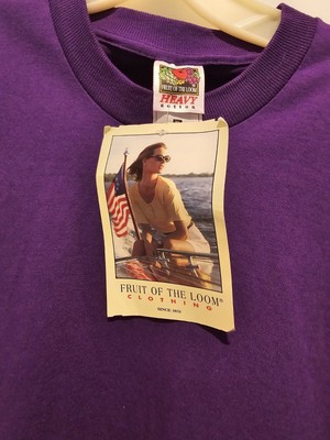 NOS NWT VTG 90s Fruit Of The Loom Men's Purple T-Shirt Blank NOS NWT VTG 90s Fruit Of The Loom Men's Purple T-Shirt Blank