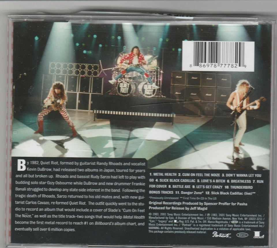 QUIET RIOT - METAL HEALTH REMASTERED CD LIKE NEW Foto 2 de 3