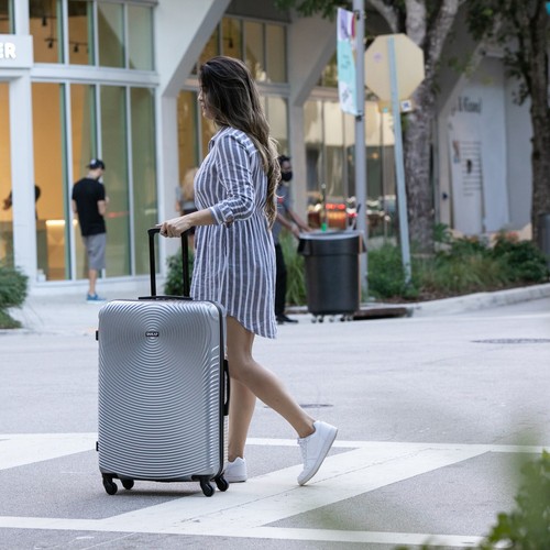 DUKAP Inception 28" Hard Shell Checked Luggage Spinner Wheels Travel Suitcase - Picture 57 of 61