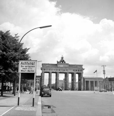 Brandenburg Gate Architect Langhans West Berlin 1788 OLD PHOTO