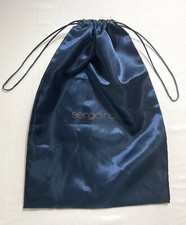 Sergio Rossi Dust Bag Storage Silk Blue 14" x 9.5"