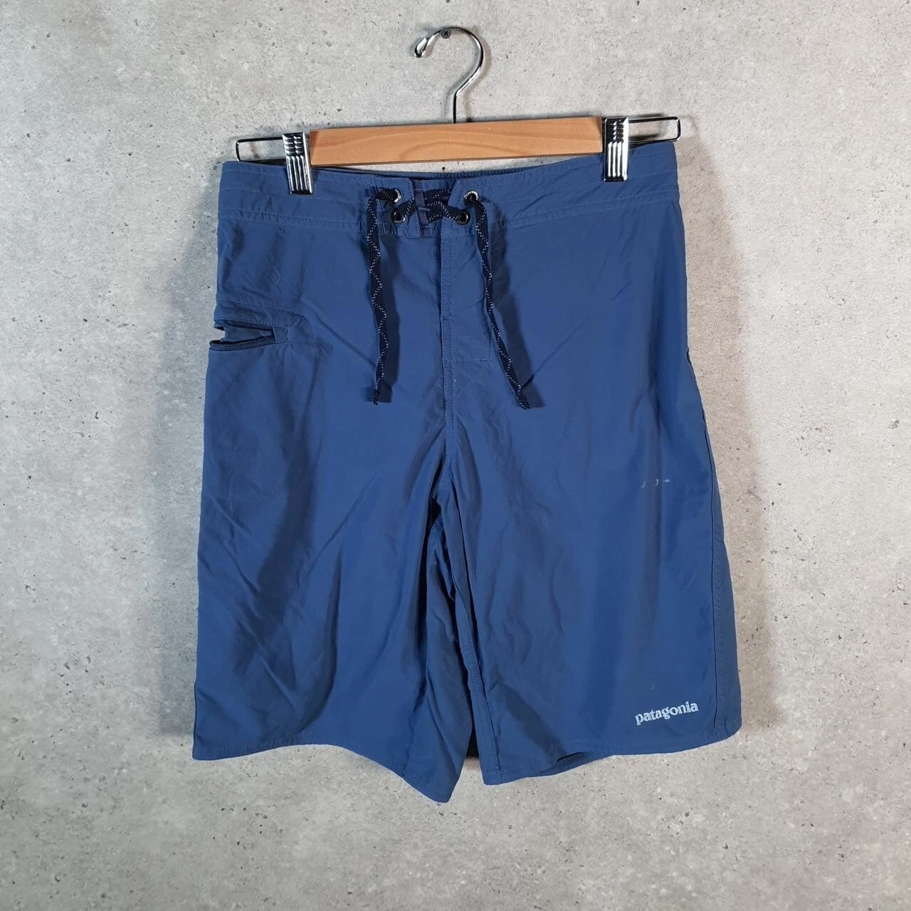 Vintage Patagonia Baggies Shorts Jorts Cargo Mens W28 Blue Fishing Cotton
