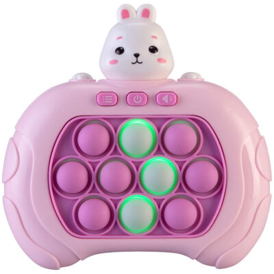 Playtastic Quick-Push-Bubble-Spielkonsole ''Hase'', Tierform, batteriebetrieben