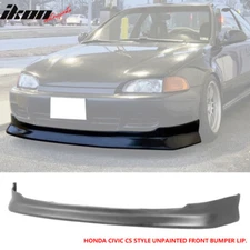 Fits 92-95 Honda Civic CS Style Front Bumper Lip Spoiler Splitter Unpainted PU