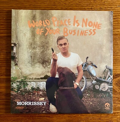Brand New Sealed Morrissey World Peace Is None Of Your Business Black Vinyl