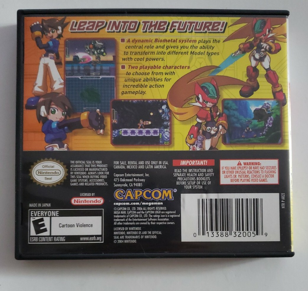 Mega Man ZX Megaman Nintendo DS Lite DSi XL 3DS 2DS Game w/Case