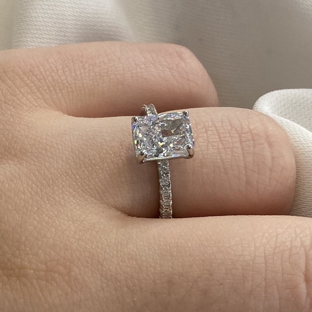 Ct Created Diamond 925 Sterling Silver Wedding Ring Promise ring