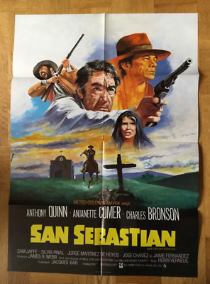 San Sebastian (Kinoplakat+Fotosatz '73) - Anthony Quinn / Charles Bronson