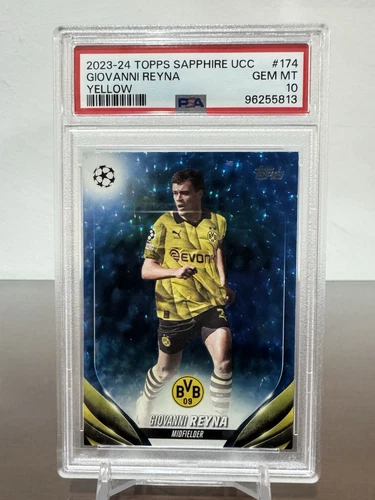 2023 24 Giovanni Reyna Topps Shaphire /75 PSA 10