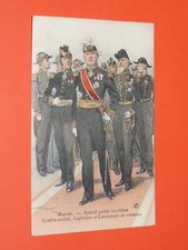 CPA GUERRE MILITAIRE 1912 ILLUSTRATEUR MAURICE TOUSSAINT MARINE AMIRAL PREFET
