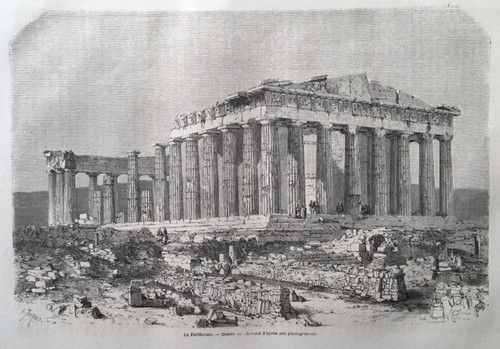 Original 1860's article, Athens, numerous frameable engravings!Greece - Picture 2 of 17