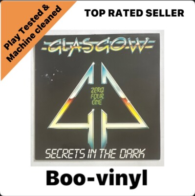 Glasgow - Secrets In The Dark 7  Hard Rock Vinyl Record EX / VG+