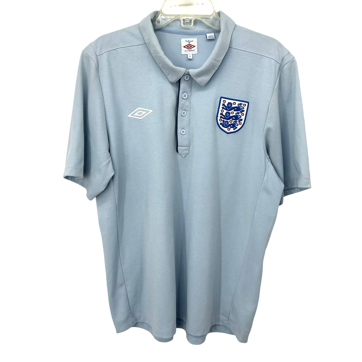 Umbro England Mens Polo Shirt Size XL Football Soccer Tailored in England - Main Image