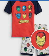 GAP BOY'S HOT CORAL MARVEL SLEEP SET ORG. 44.95 SIZE 8 BNWT