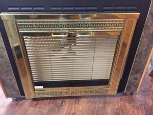 Thermo Rite Original Fireplace Door Bi Fold Clear Glass Floor