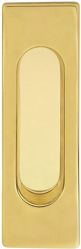 Muschelgriff Schiebetürgriff 125x40 Griff Schiebetür Messing poliert Möbelgriff - Bild 2 von 4