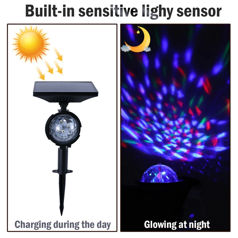 Proyector Láser Luces Solar Navideñas Navidad de Navidad Impermeable Para Exterior Foto 4 de 4