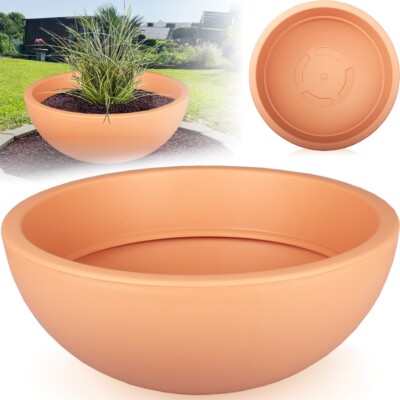 Pflanzschale 40cm Pflanzkbel Schale Kunststoff rund Pflanztopf Terrakotta  | eBay.de