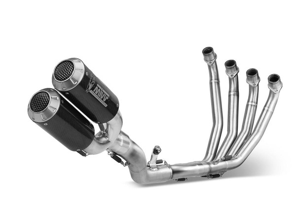 Mivv Sport MK3 Carbon Komplett Auspuff FÜR Honda CB 650 F 2014-2018-image